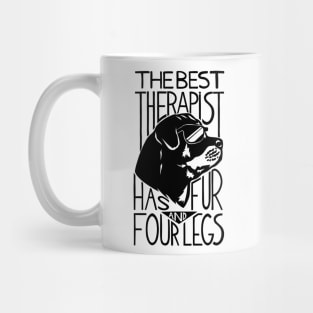 Dog Is The Best Therapist At Home Mug